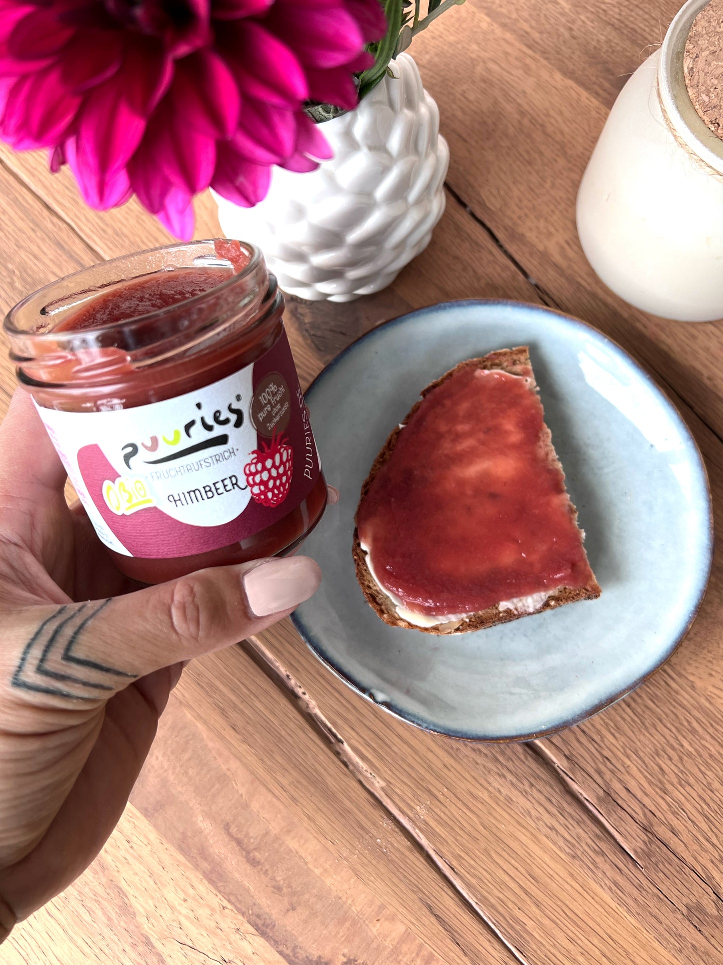 puuries® Bio-Fruchtaufstrich Himbeer
