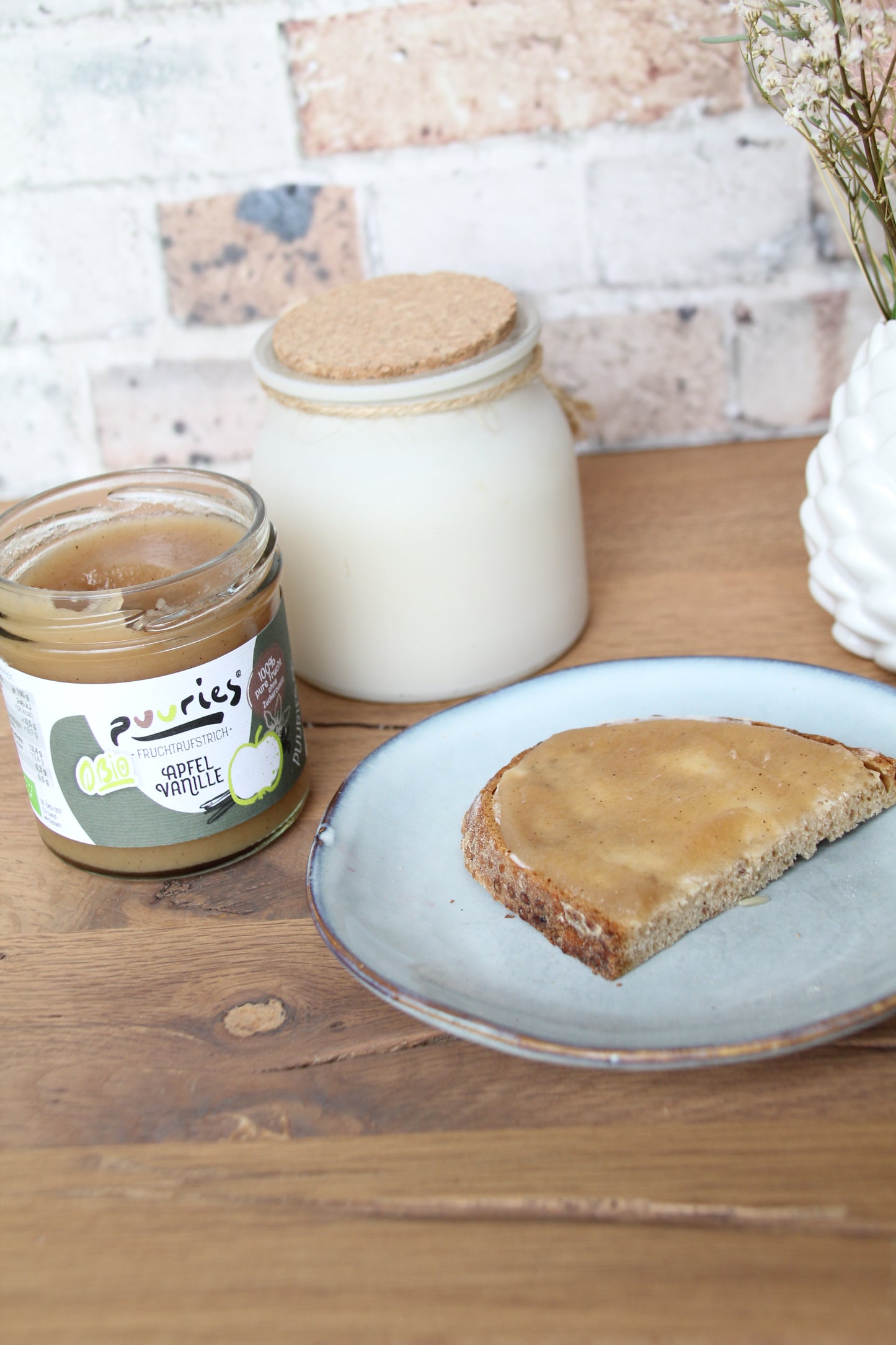 puuries® Bio-Fruchtaufstrich Apfel Vanille