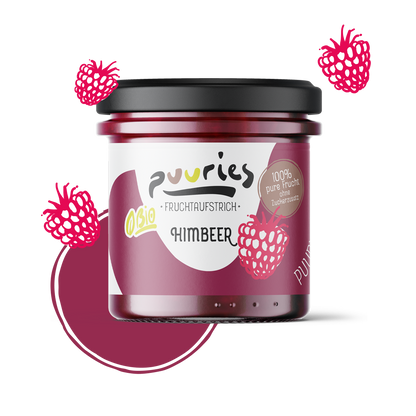 puuries®  Bio-Fruchtaufstrich Himbeer